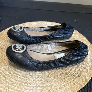 Micheal Kors Fulton Quilted Ballerina Balletcore Flat Size 6.5